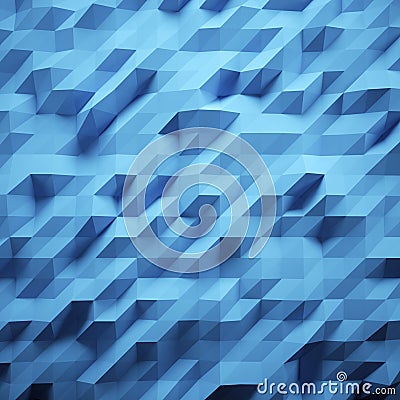 Photo of highly detailed multicolor polygon. Blue geometric rumpled triangular low poly style. Abstract gradient graphic Stock Photo