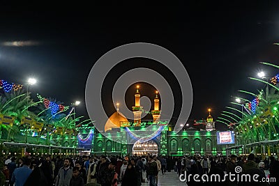 photo of the holy shrine of imam abbas in Karbala city Editorial Stock Photo