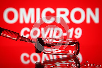 Photo illustration of a new COVID-19 Omicron variant Cartoon Illustration