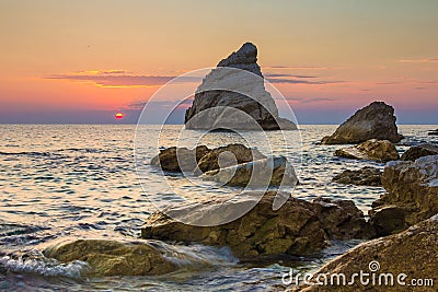 Photo of La Vela beach, Monte Conero, Marche - Italy Stock Photo