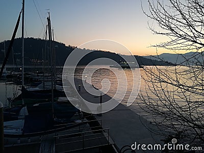 Photo lake Lombardy Stock Photo