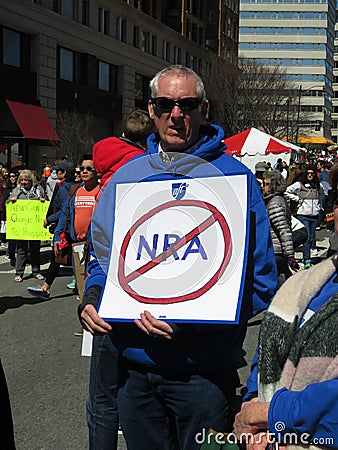 Say No to the NRA Editorial Stock Photo