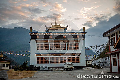 Monastery of Dirang Arunachal Pradesh, India Editorial Stock Photo