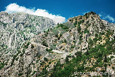 Photo of Mountains of Kotor. Montenegro. Adriatic sea. Stock Photo