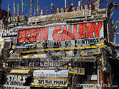 Ocean Gallery Art Store in Ocean City Maryland Editorial Stock Photo