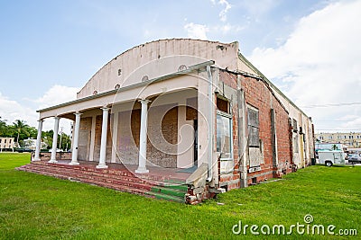 Photo of an old abandoned structure Fort Myers FL USA Editorial Stock Photo