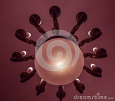 Old lustre lamp Stock Photo