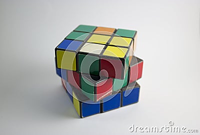 Old Rubic cube Editorial Stock Photo