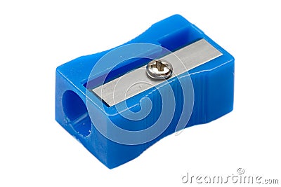 Photo of one pencil-sharpener Stock Photo