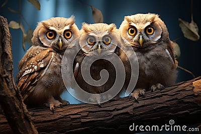 Photo of owlets in macro photography Stock Photo