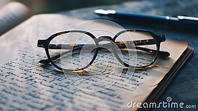 Photo of a pair of Glasses Stock Photo