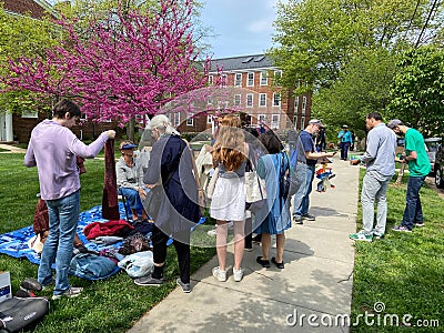 Lawn Sale at McLean Gardens Editorial Stock Photo