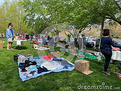 Spring Lawn Sale at McLean Gardens Editorial Stock Photo