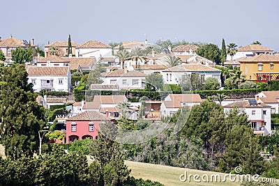 Photo Picture Image of european spanish village building landscape Stock Photo