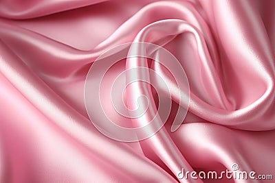 A photo of a pink silky satin texture, soft pattern Stock Photo