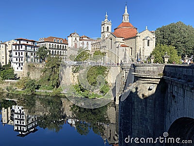 Pretty Small Town In Portugal in the Early Morning Editorial Stock Photo