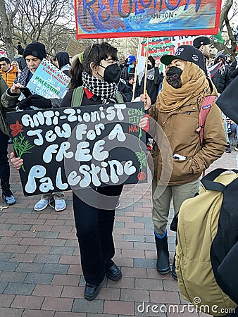 Anti Zionist Jew for a Free Palestine Editorial Stock Photo