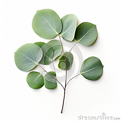 Photo-realistic Eucalyptus (sabal Palm) Image On White Background Stock Photo