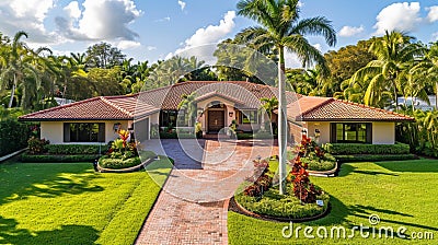 Photo series of single family homes in Eastern Shores neighborhood . Stock Photo