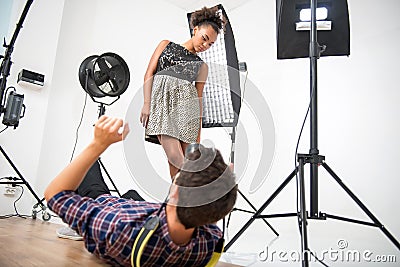 Photo session of the great model Stock Photo