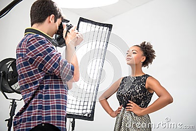 Photo session of the great model Stock Photo