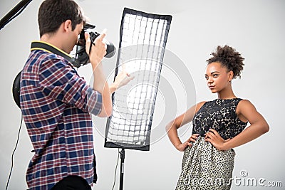 Photo session of the great model Stock Photo