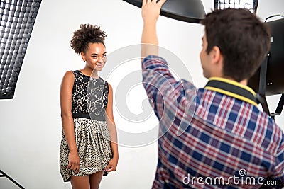 Photo session of the great model Stock Photo