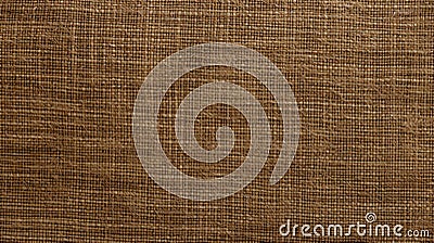 Threadbare Abstractions: A Natural Brown Sacky Texture Background Stock Photo
