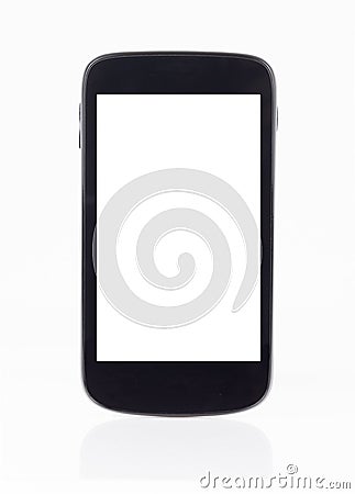 Photo of smart phone with blank screen Stock Photo