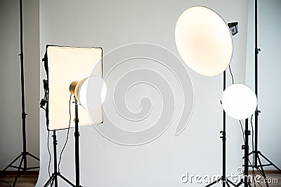 Photo studio equipment Stock Photo