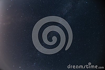 Photo of summer nightly sky with stars Stock Photo