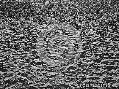 Footprints in the Sand Stock Photo