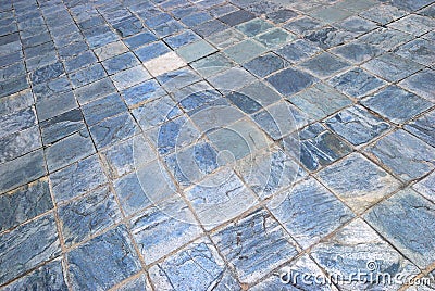 Blue Rough surface textured square tiles Stock Photo