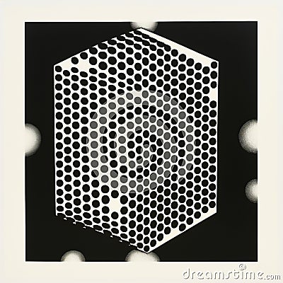 Multifaceted Geometry: A Photo Inspired By Victor Vasarely Stock Photo