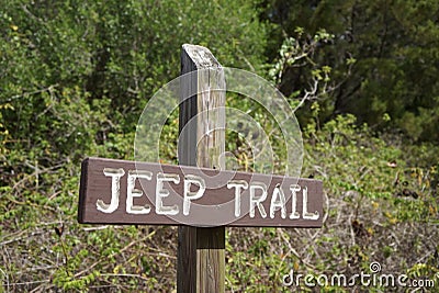 To the jeep trail. Stock Photo