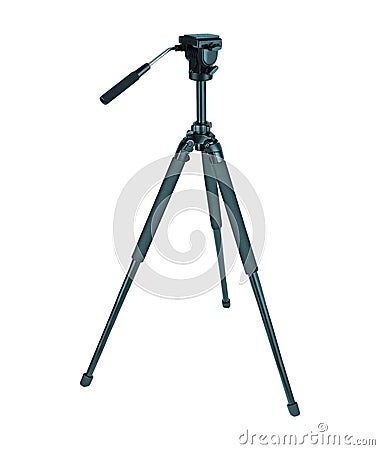 Photo tripod isolated on white Stock Photo