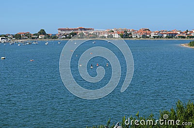 Bay of txingudi Stock Photo