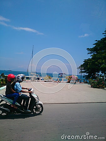 Photo view Dili sea Timor Leste Editorial Stock Photo