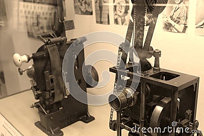 Vintage cinema cam Editorial Stock Photo