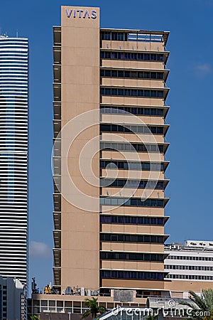 Photo of the Vitas Tower Downtown Miami FL USA Editorial Stock Photo