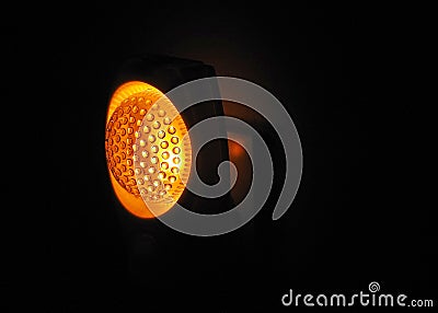 Warm glow night light home security sensor Stock Photo