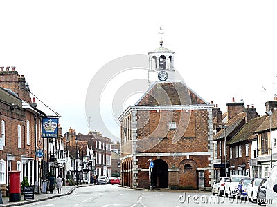 Old Amersham Market Hall dating from the 17th century in Amersham, Buckinghamshire Stock Photo