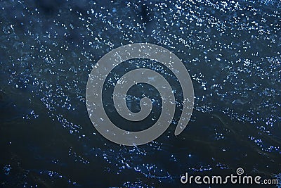 The dark blue abyss of the ocean Stock Photo