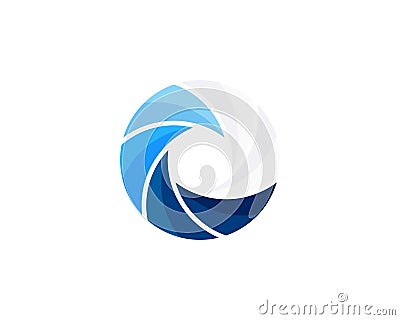 Photo Wave Icon Logo Design Element Vector Illustration