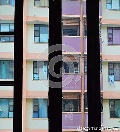 photo window background flats Stock Photo