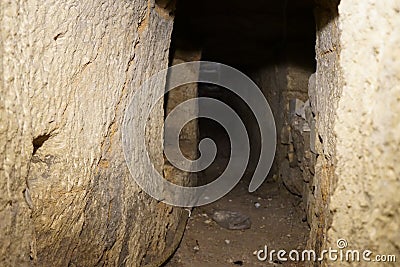 World War II bunker in Mosta. Rotunda of Mosta, Mosta, Malta Editorial Stock Photo