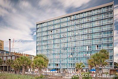 Photo of the Yachtsman Timeshare Resort Myrtle Beach SC Editorial Stock Photo