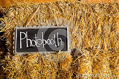 Photobooth Wedding Sign Stock Photo