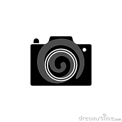 Photocamera icon. Signs and symbols can be used for web, logo, mobile app, UI, UX Vector Illustration