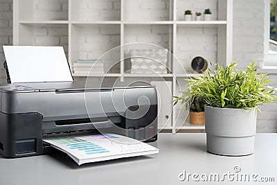Photocopier machine for document printing in the office Stock Photo